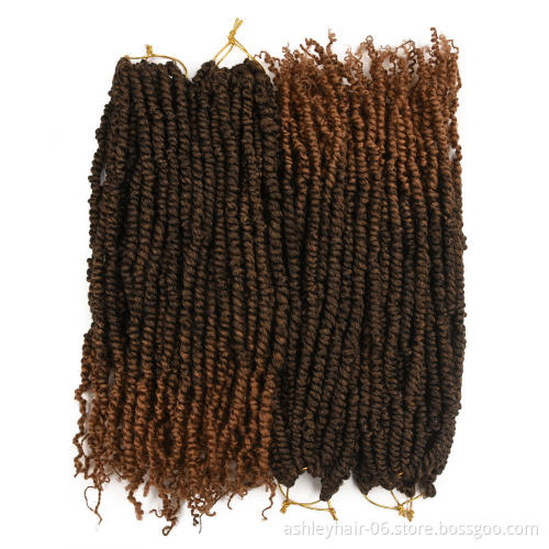 High Quality Heat Resistant Fiber Wholesale Passion Spring Bomb Twist Hair Synthetic Wig